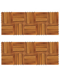 Listelli Pavimentazione Design Verticale 30x30cm Acacia 20 pz 2