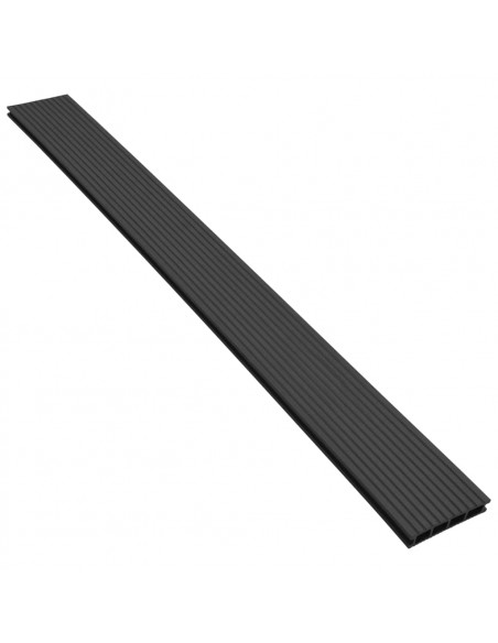 Pavimento per Esterni in WPC con Accessori 10 m² 2,2m Antracite