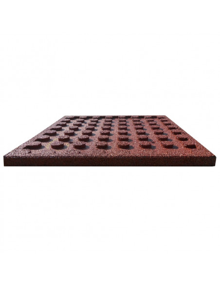 Piastrelle Anticaduta 24 pz in Gomma 50x50x3 cm Rosse