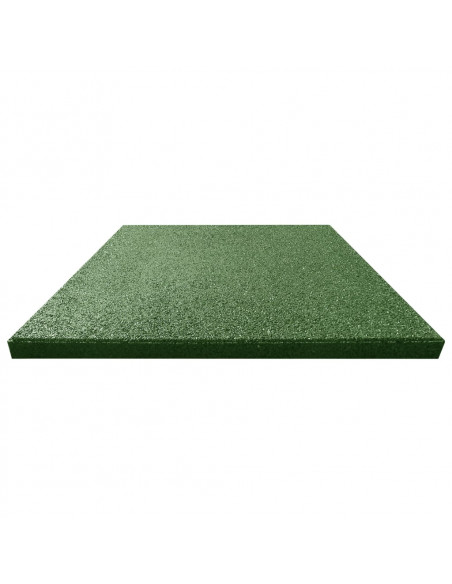Piastrelle Anticaduta 12 pz in Gomma 50x50x3 cm Verde