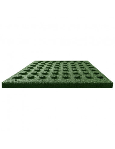 Piastrelle Anticaduta 18 pz in Gomma 50x50x3 cm Verde