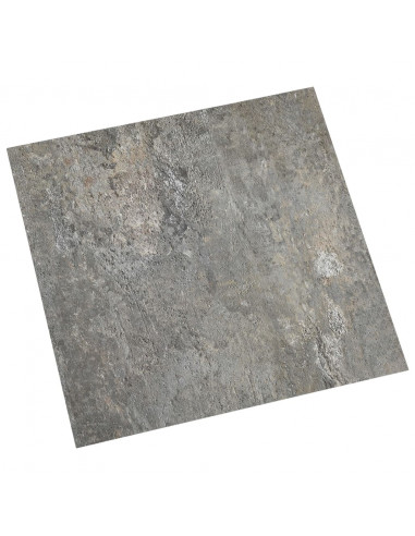 Listoni per Pavimenti Autoadesivi 55 pz in PVC 5,11 m² Grigi