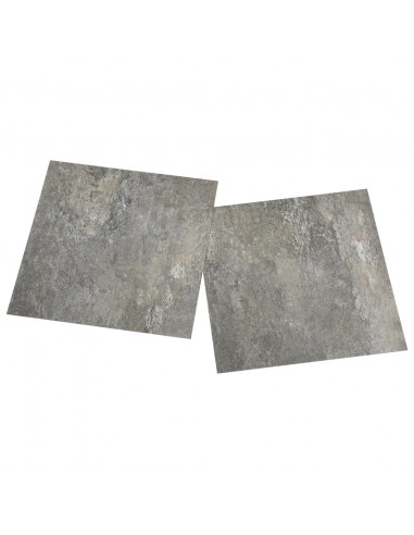 Listoni per Pavimenti Autoadesivi 55 pz in PVC 5,11 m² Grigi