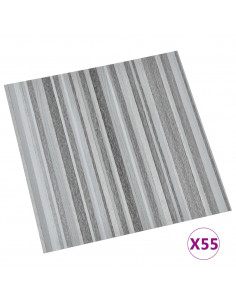 Listoni Pavimenti Autoadesivi 55 pz in PVC 5,11m² Grigio Chiaro 2