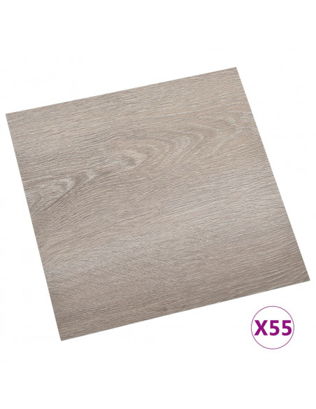Listoni per Pavimenti Autoadesivi 55 pz in PVC 5,11 m² Talpa