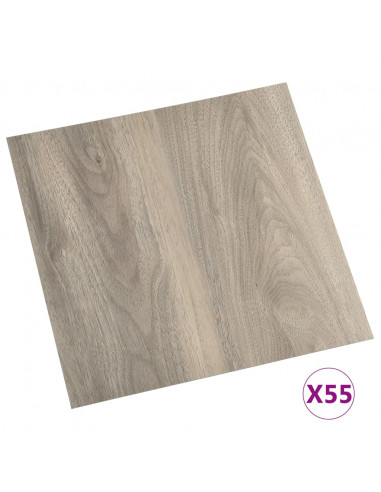 Listoni per Pavimenti Autoadesivi 55 pz in PVC 5,11 m² Talpa