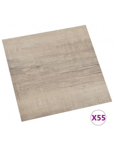 Listoni per Pavimenti Autoadesivi 55 pz in PVC 5,11 m² Talpa