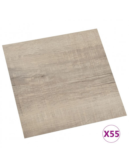 Listoni per Pavimenti Autoadesivi 55 pz in PVC 5,11 m² Talpa