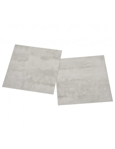 Listoni Pavimenti Autoadesivi 55 pz in PVC 5,11m² Grigio Chiaro