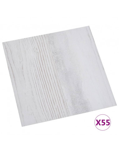 Listoni Pavimenti Autoadesivi 55 pz in PVC 5,11m² Grigio Chiaro