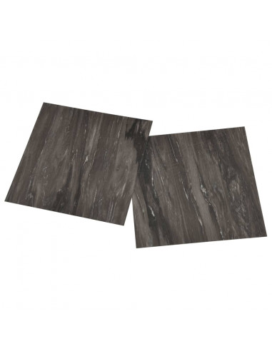 Listoni Pavimenti Autoadesivi 55 pz in PVC 5,11 m² Grigio Scuro