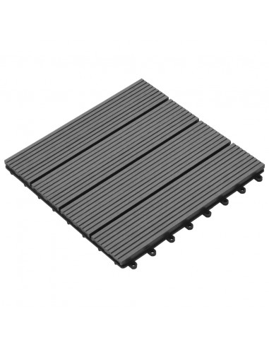 Set piastrelle WPC 30x30cm 11pz per 1,00m²grigio