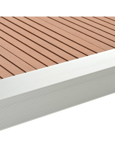 Profili Angolari per Decking in Alluminio 170 cm Argento