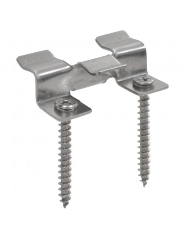 Clip per Decking 100 pz con 200 Viti in Acciaio Inossidabile