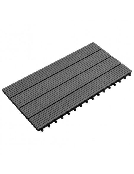 Pannelli in WPC 60x30 cm 6 pz 1m² Grigio