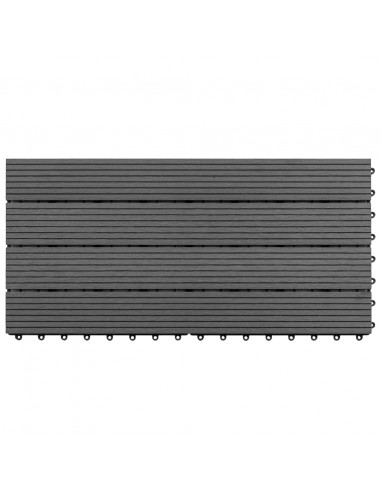 Pannelli in WPC 60x30 cm 6 pz 1m² Grigio