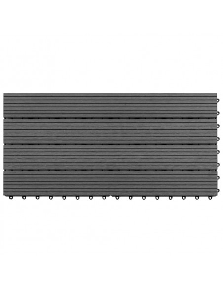 Pannelli in WPC 60x30 cm 6 pz 1m² Grigio
