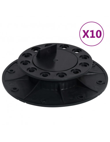 Piedini Regolabili per Decking 10 pz 25-40 mm