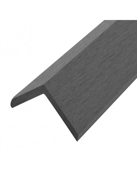 Profili Angolari per Bordi 5pz in WPC 170 cm Grigio