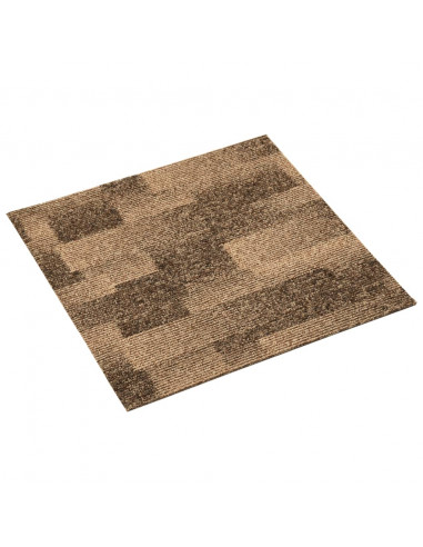 Quadrotte di Moquette 20 pz 5 m² Marroni