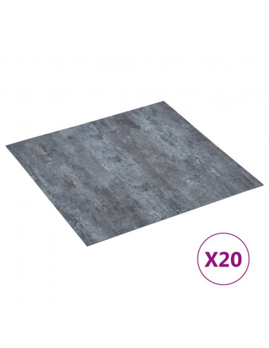 Listoni Pavimenti Adesivi 20 pz in PVC 1,86 m² Marmo Grigio