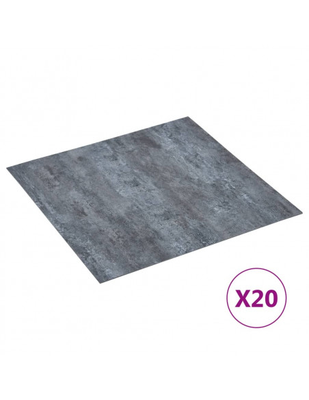 Listoni Pavimenti Adesivi 20 pz in PVC 1,86 m² Marmo Grigio