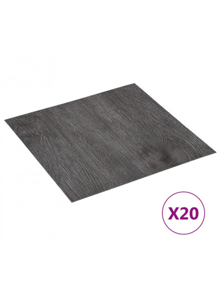 Listoni per Pavimenti Autoadesivi 20 pz in PVC 1,86 m² Marroni
