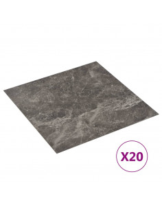 Listoni Pavimenti Adesivi 20 pz in PVC 1,86 m² Marmo Nero 2