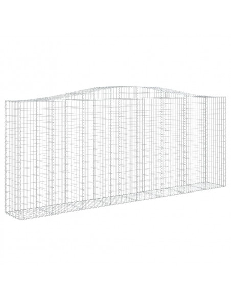 Cesti Gabbioni ad Arco 8 pz 400x50x160/180 cm Ferro Zincato