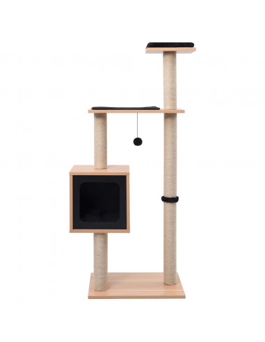 Albero per Gatti con Tappeto Tiragraffi in Sisal 123 cm