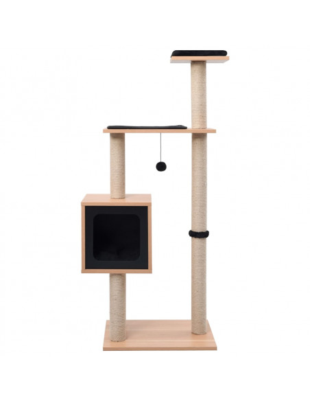 Albero per Gatti con Tappeto Tiragraffi in Sisal 123 cm