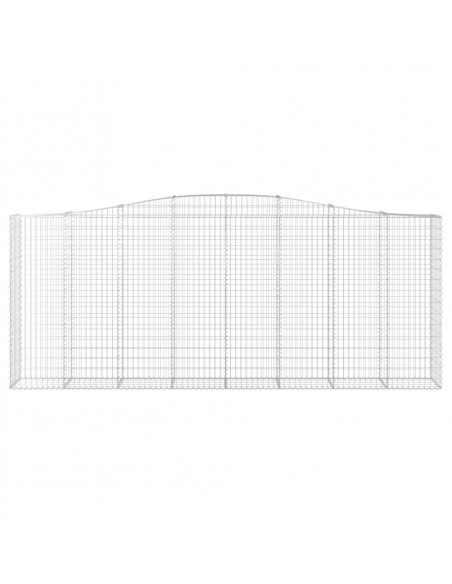 Cesti Gabbioni ad Arco 8 pz 400x50x160/180 cm Ferro Zincato