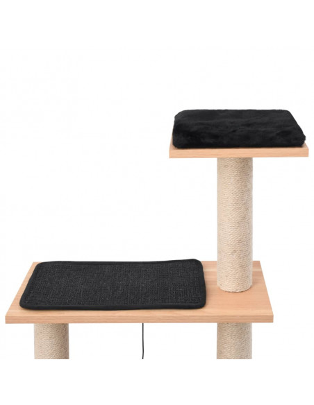 Albero per Gatti con Tappeto Tiragraffi in Sisal 123 cm