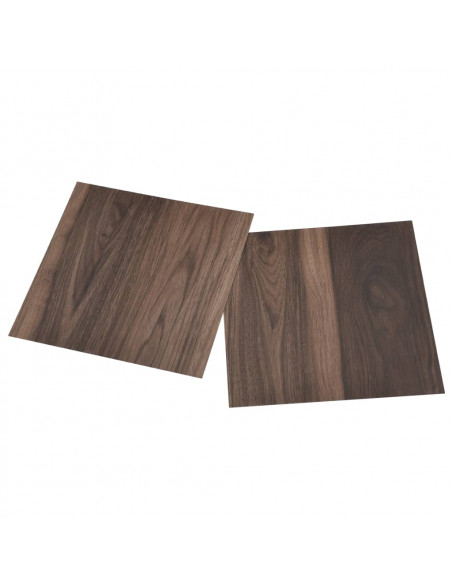 Listoni Pavimenti Adesivi 20 pz in PVC 1,86 m² Marrone Scuro