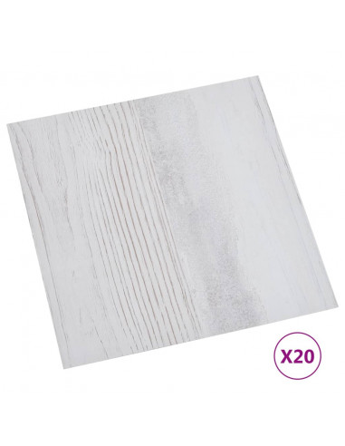 Listoni Pavimenti Adesivi 20 pz in PVC 1,86 m² Grigio Chiaro