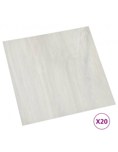 Listoni per Pavimenti Autoadesivi 20 pz in PVC 1,86 m² Crema