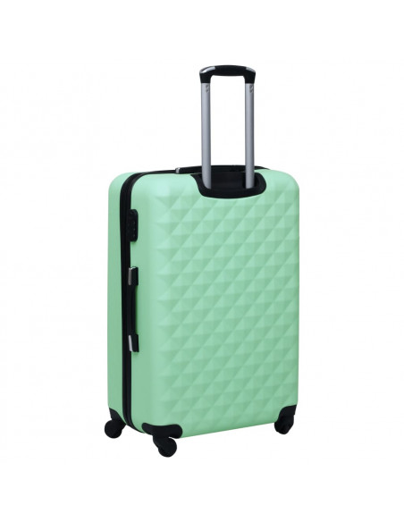 Set Valigie Trolley a Custodia Rigida 2 pz Menta in ABS