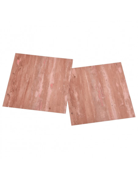 Listoni per Pavimenti Autoadesivi 20 pz in PVC 1,86 m² Rosso