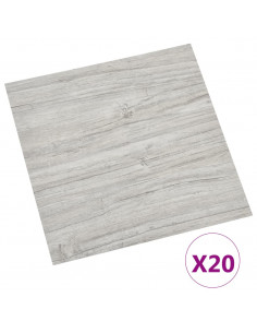 Listoni Pavimenti Adesivi 20 pz in PVC 1,86 m² Grigio Chiaro 2