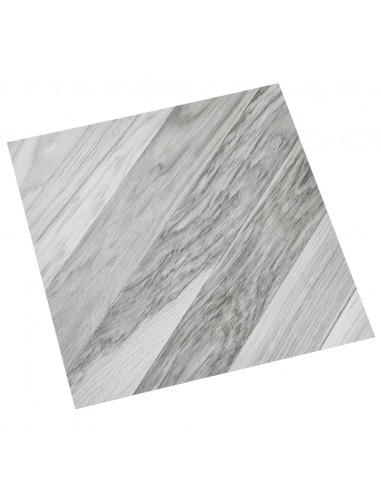 Listoni Pavimenti Adesivi 20 pz in PVC 1,86 m² Grigi a Strisce
