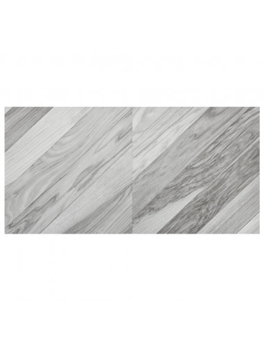 Listoni Pavimenti Adesivi 20 pz in PVC 1,86 m² Grigi a Strisce