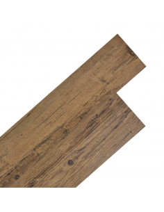 Listoni Pavimentazione Autoadesivi PVC 5,21m² 2 mm Marrone Noce 2