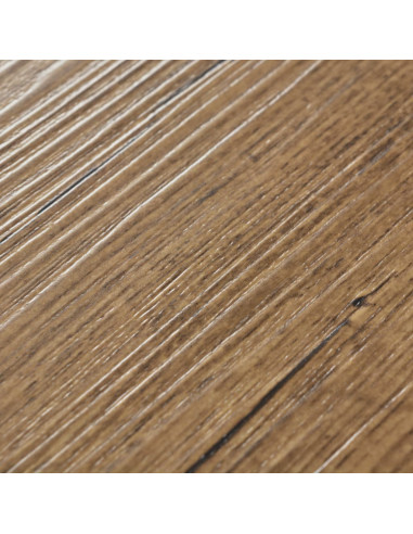 Listoni Pavimentazione Autoadesivi PVC 5,21m² 2 mm Marrone Noce