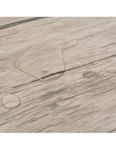 Listoni Autoadesivi in PVC 5,21 m² 2 mm Rovere Slavato