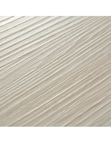 Listoni Autoadesivi in PVC 5,21 m² 2 mm Rovere Bianco Classico