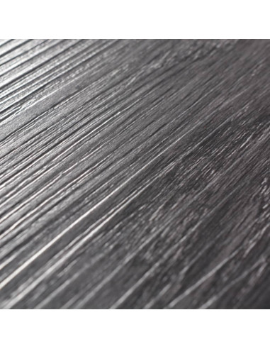 Listoni Autoadesivi in PVC 5,21 m² 2 mm Bianco e Nero