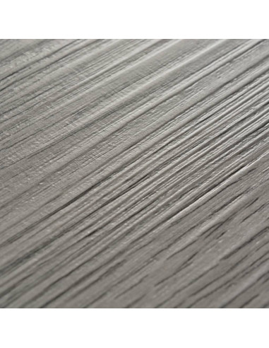 Listoni Pavimento Autoadesivi PVC 5,21 m² 2 mm Grigio Scuro