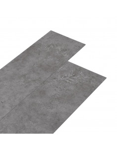 Listoni Autoadesivi in PVC 5,21 m² 2 mm Grigio Cemento 2