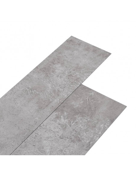 Listoni Autoadesivi in PVC 5,21 m² 2 mm Grigio Terra
