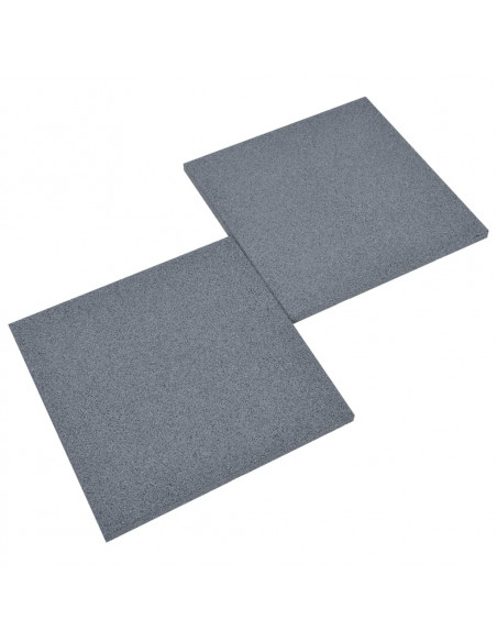 Piastrelle Anticaduta 12 pz in Gomma 50x50x3 cm Grigie